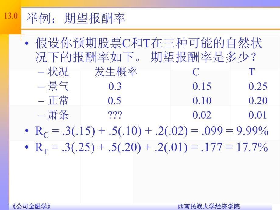 精品课程PPT公司金融导论第十三章_第5页