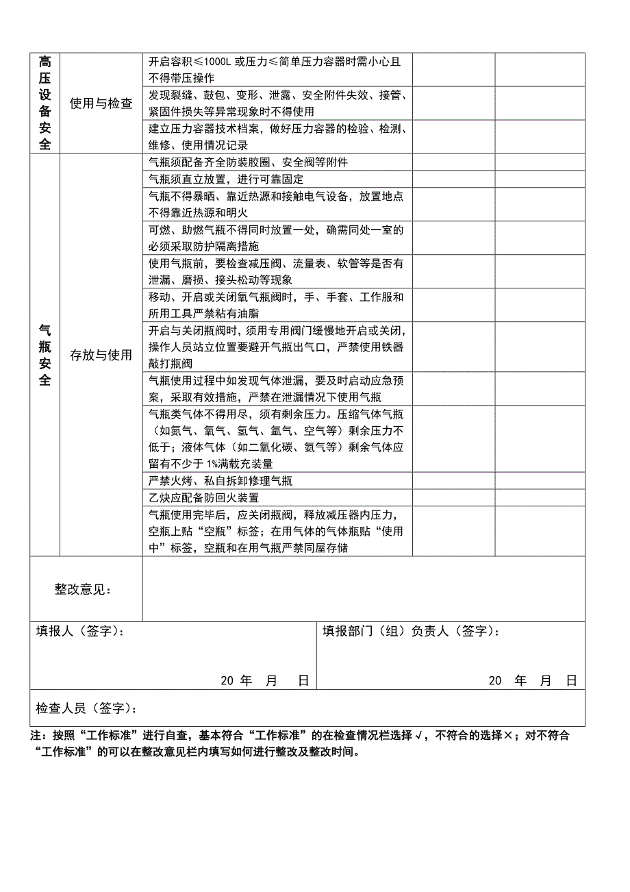 实验室安全工作检查表_第3页