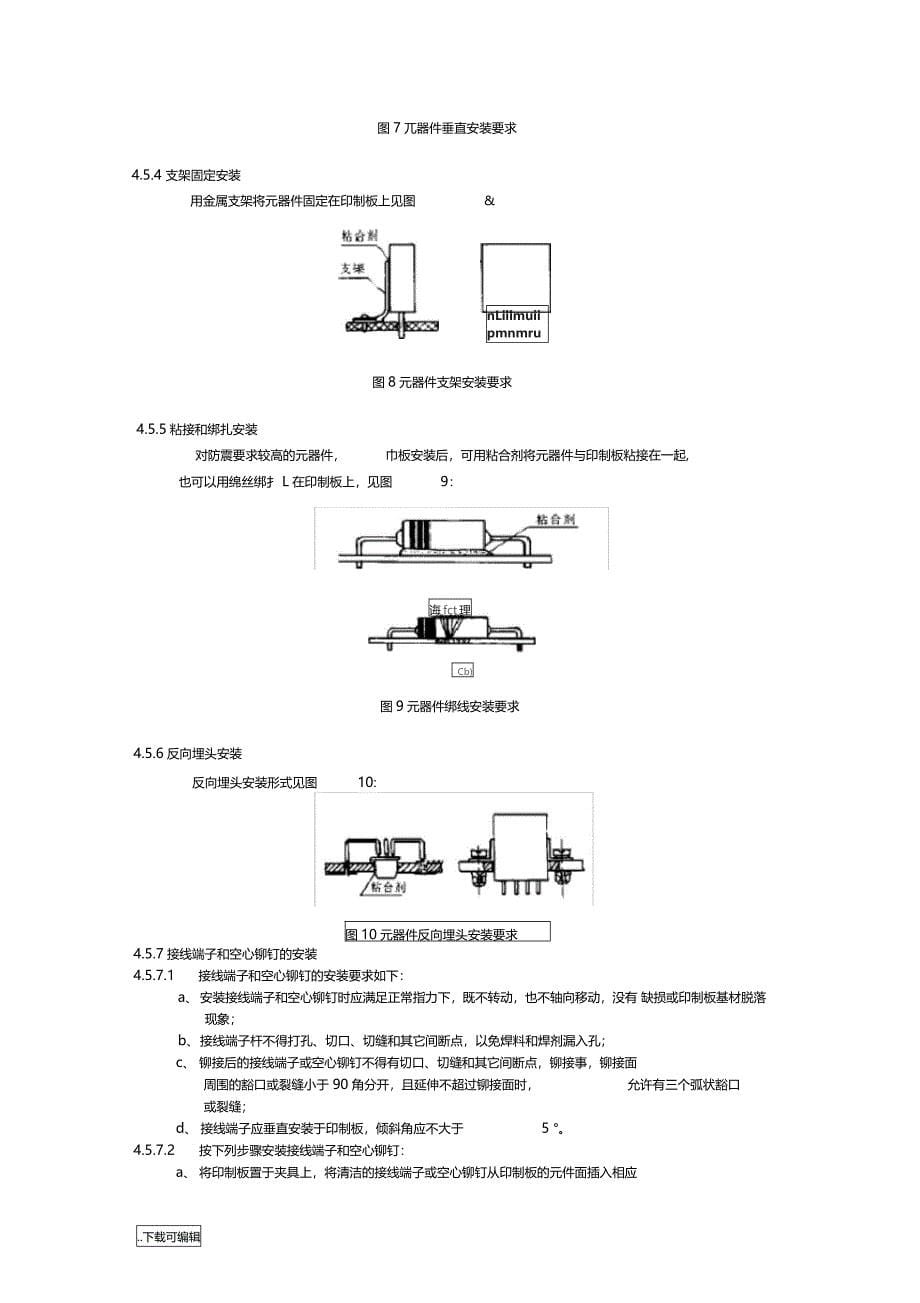 电子元器件安装与焊接实用工艺要求规范_第5页