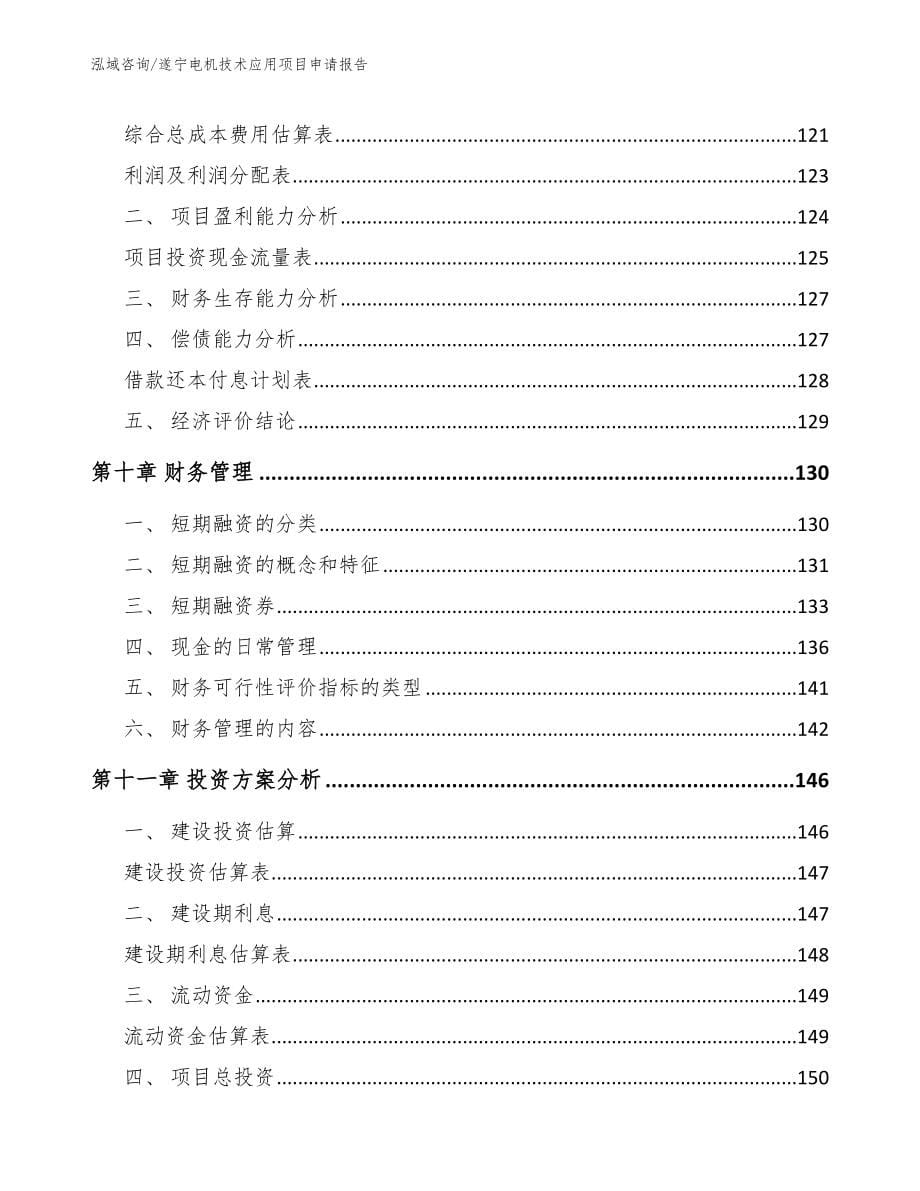 遂宁电机技术应用项目申请报告（范文参考）_第5页