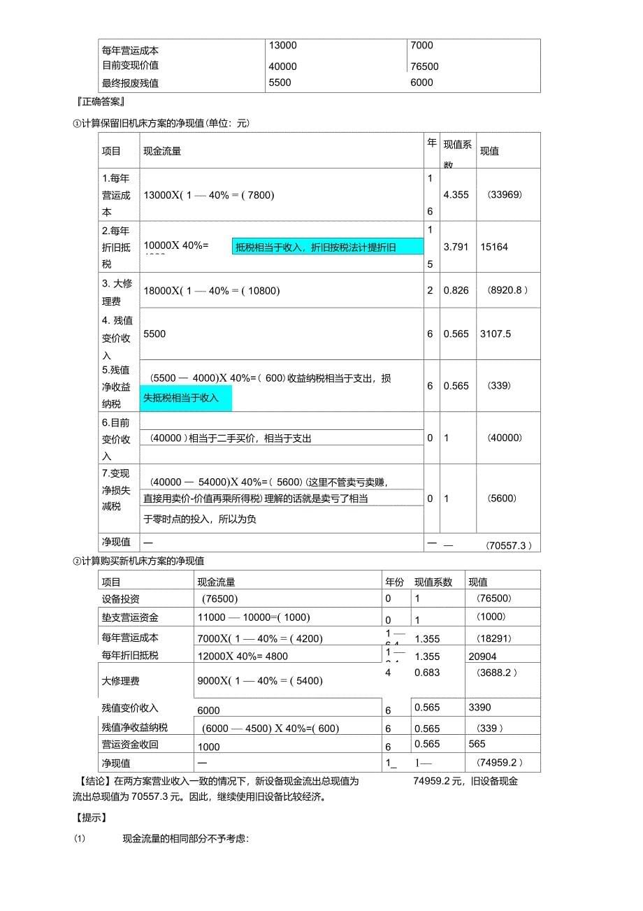 2013财管第六章投资管理(第一次复习)_第5页