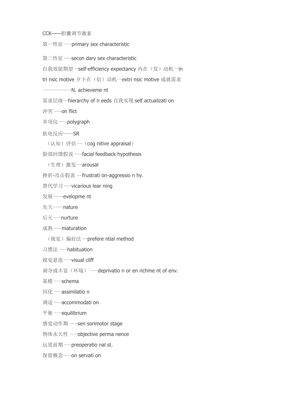 心理学专业术语_第3页