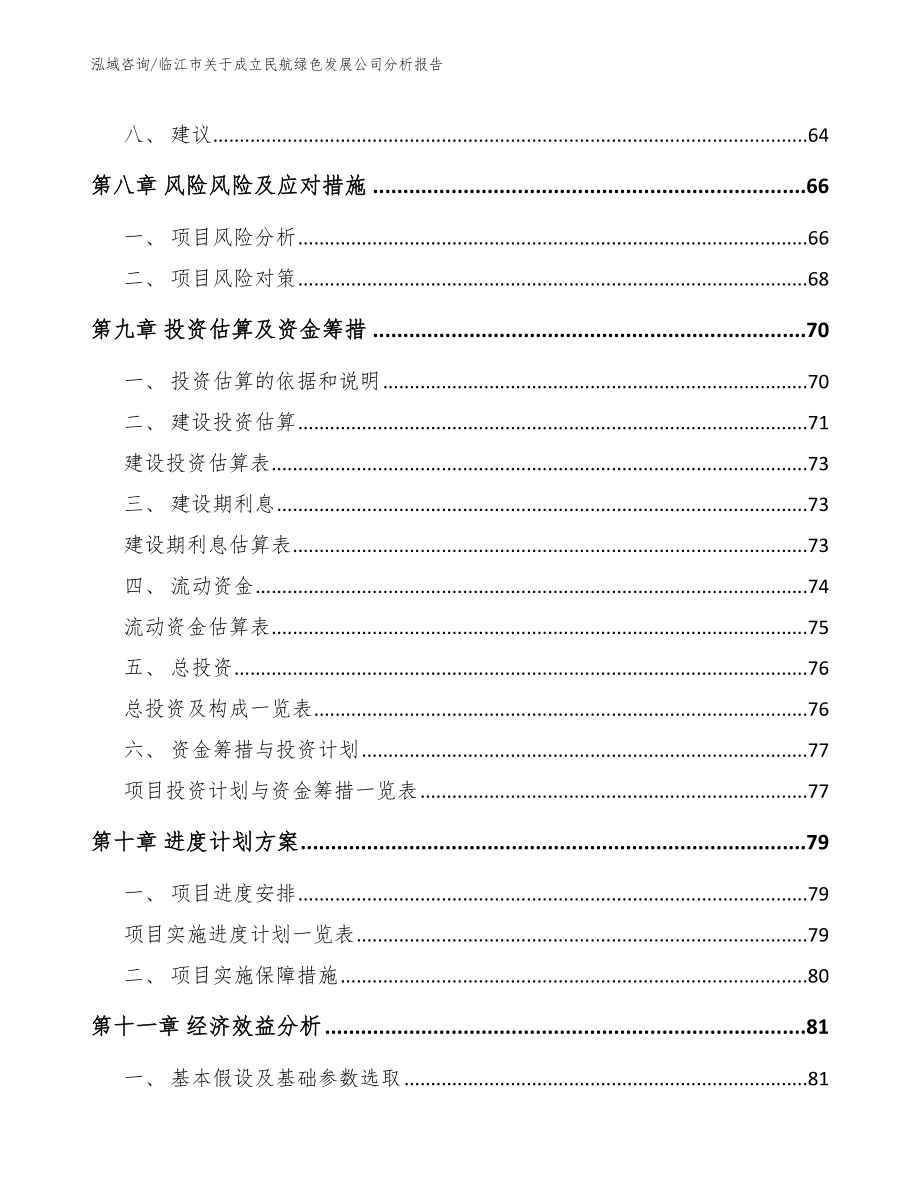 临江市关于成立民航绿色发展公司分析报告范文模板_第4页