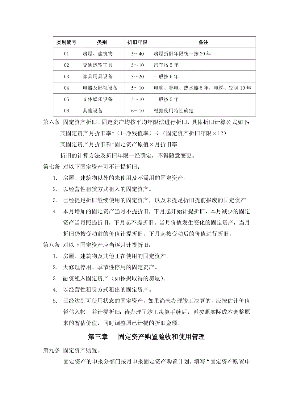 地产公司固定资产管理管理制度_第3页