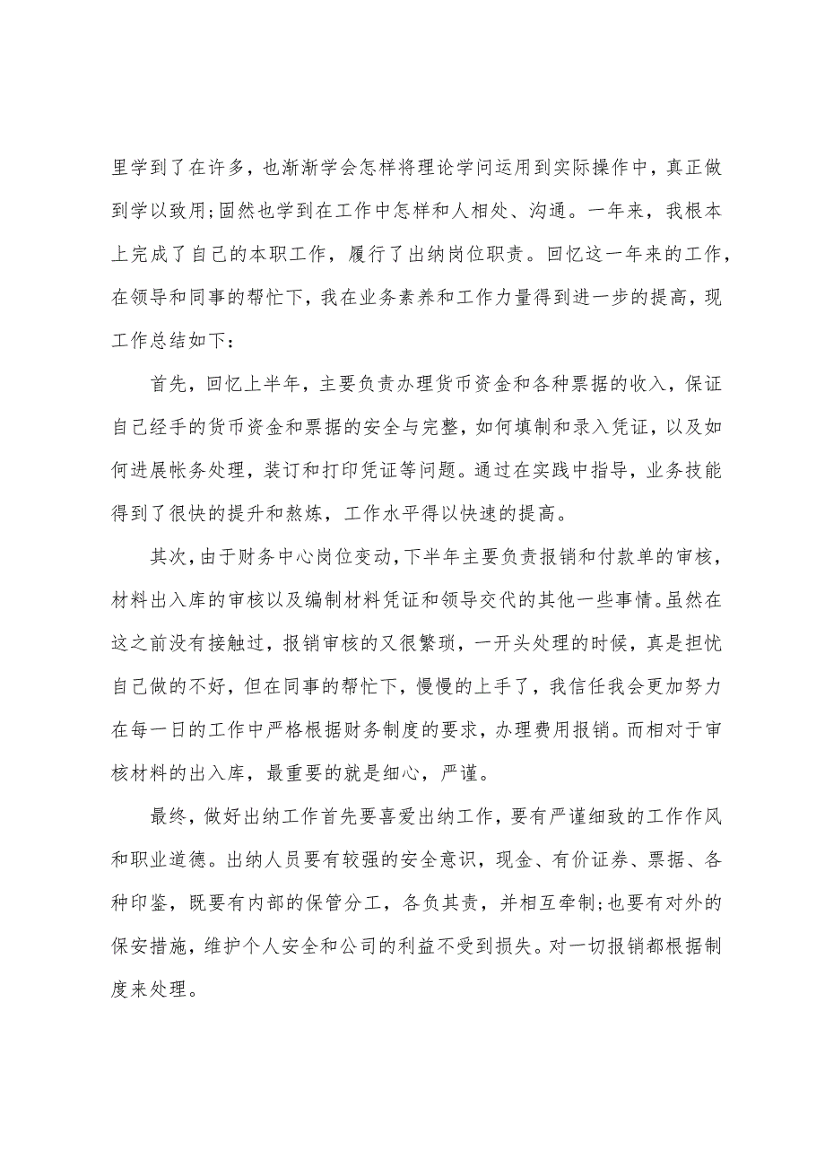 会计出纳年度工作总结模板.docx_第3页