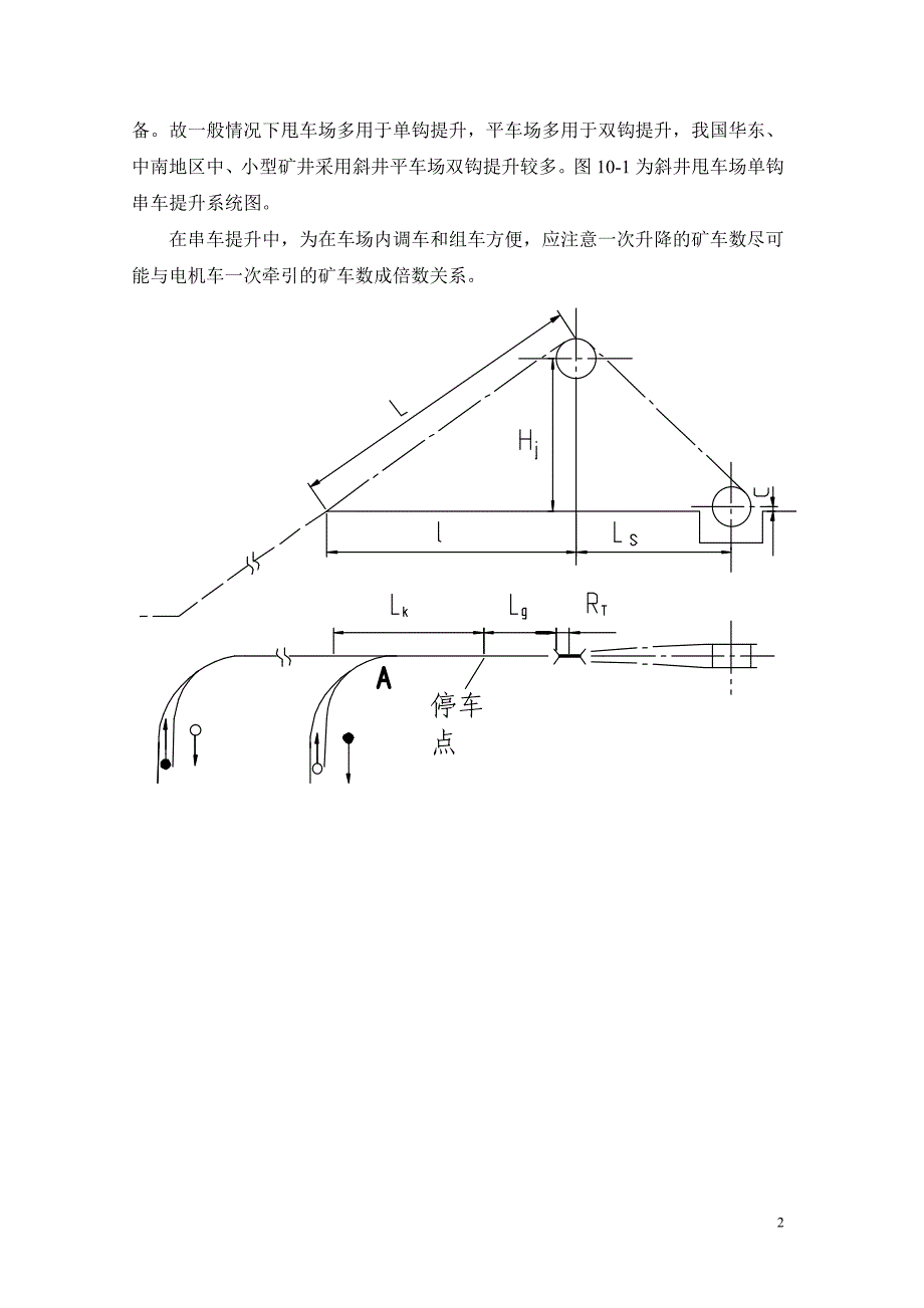 矿山斜井串车提升运输设计计划书_第2页