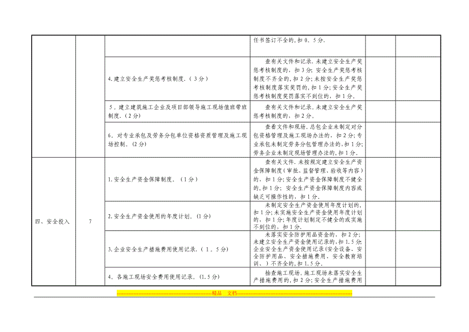 建筑施工企业安全生产工作目标管理考核评分细则_第2页