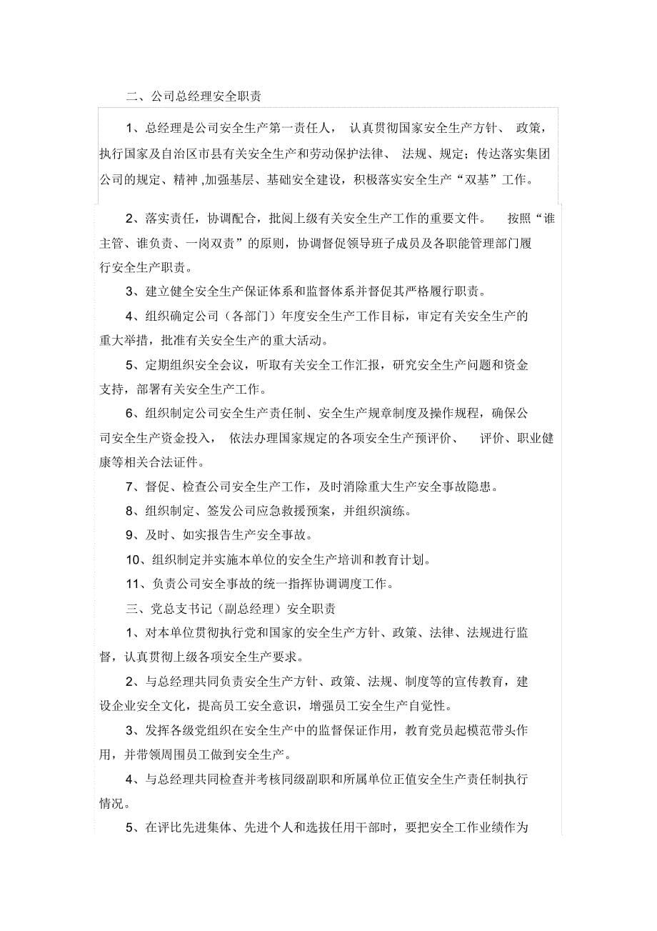 危化品企业安全生产责任制_第5页