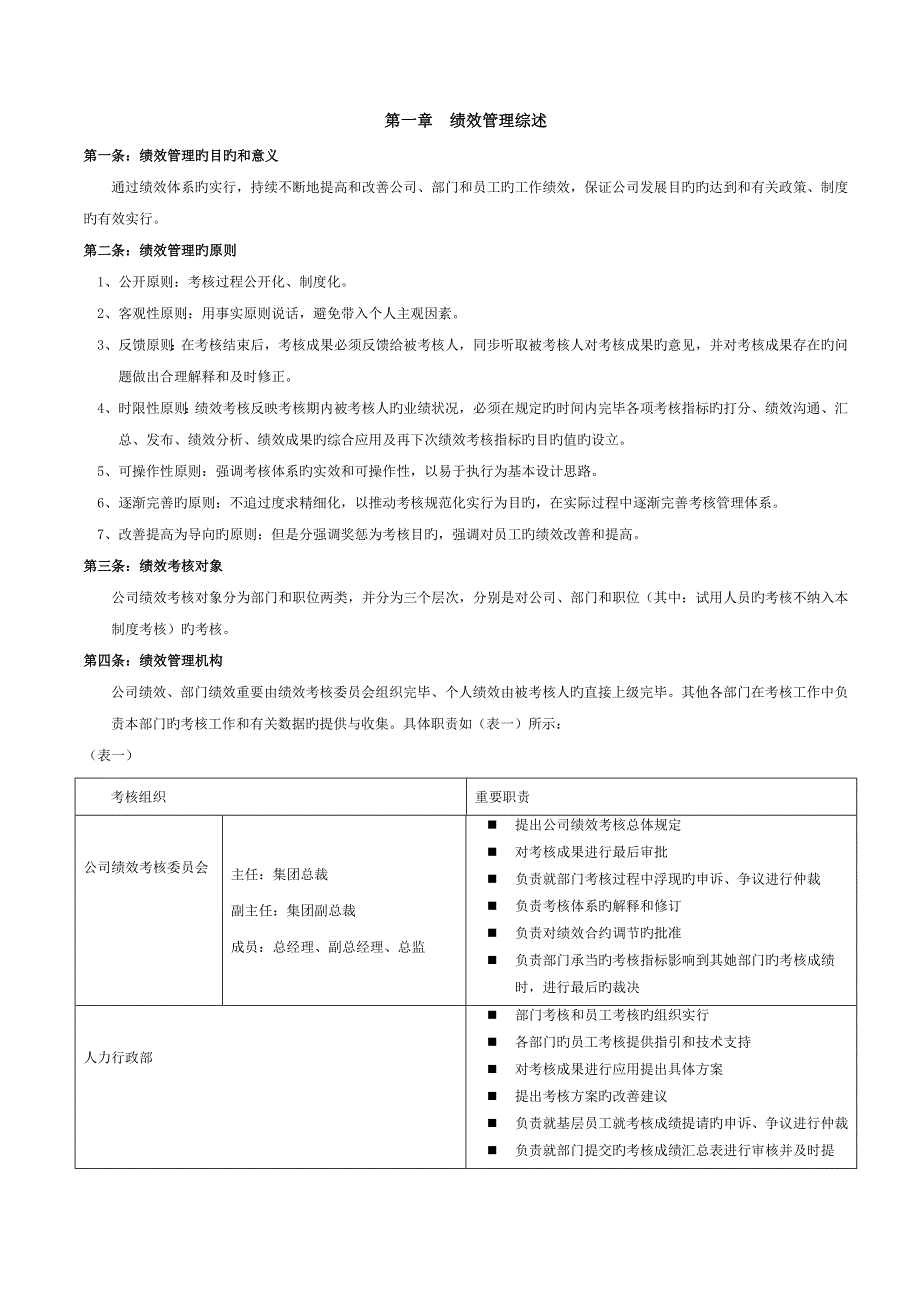 房地产金辉绩效管理标准手册_第3页