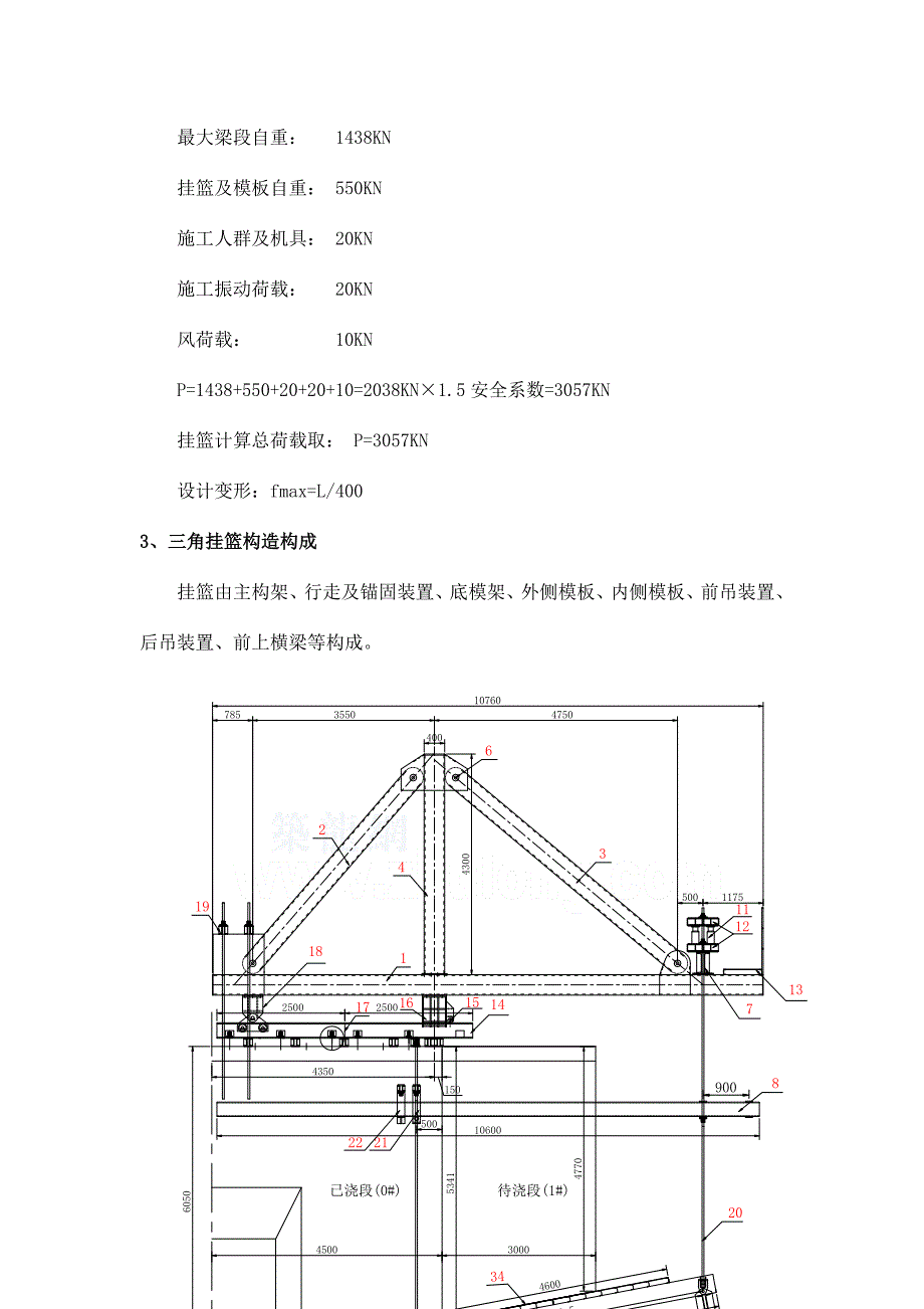 桥梁挂篮模板和块托架边跨支架计算书.doc_第4页