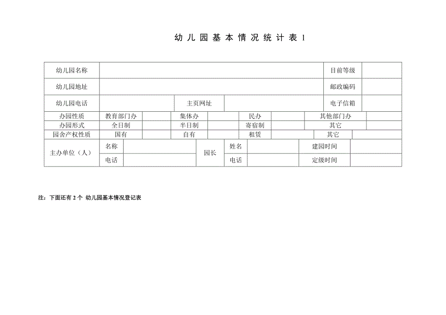 幼儿园基本情况统计表 3表.doc_第1页