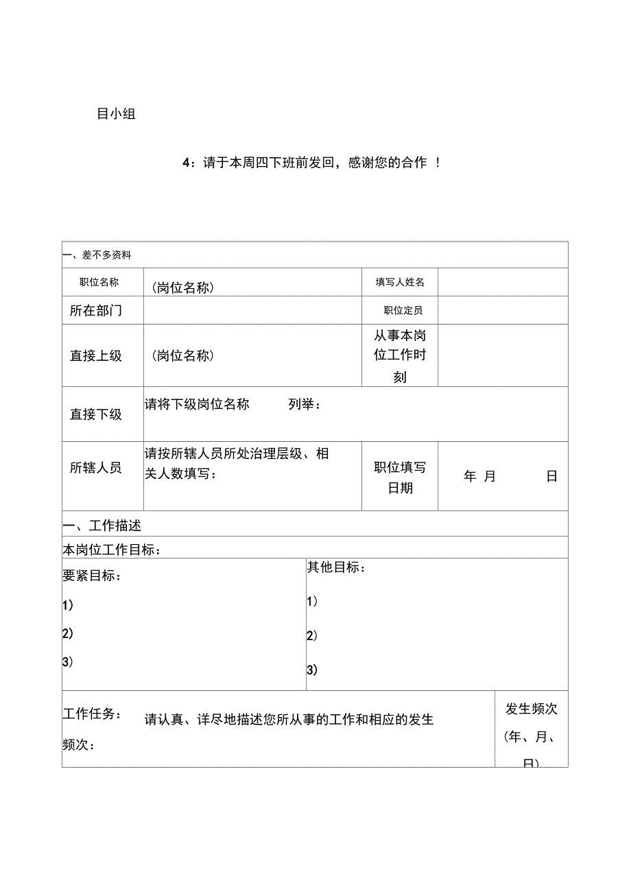 职位说明书及考核表汇编_第2页