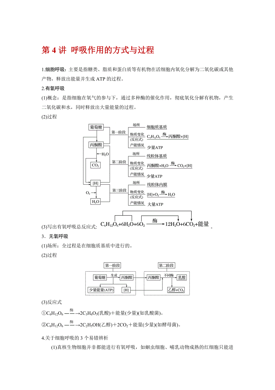 高三一轮复习生物讲义：光合和呼吸.docx_第1页