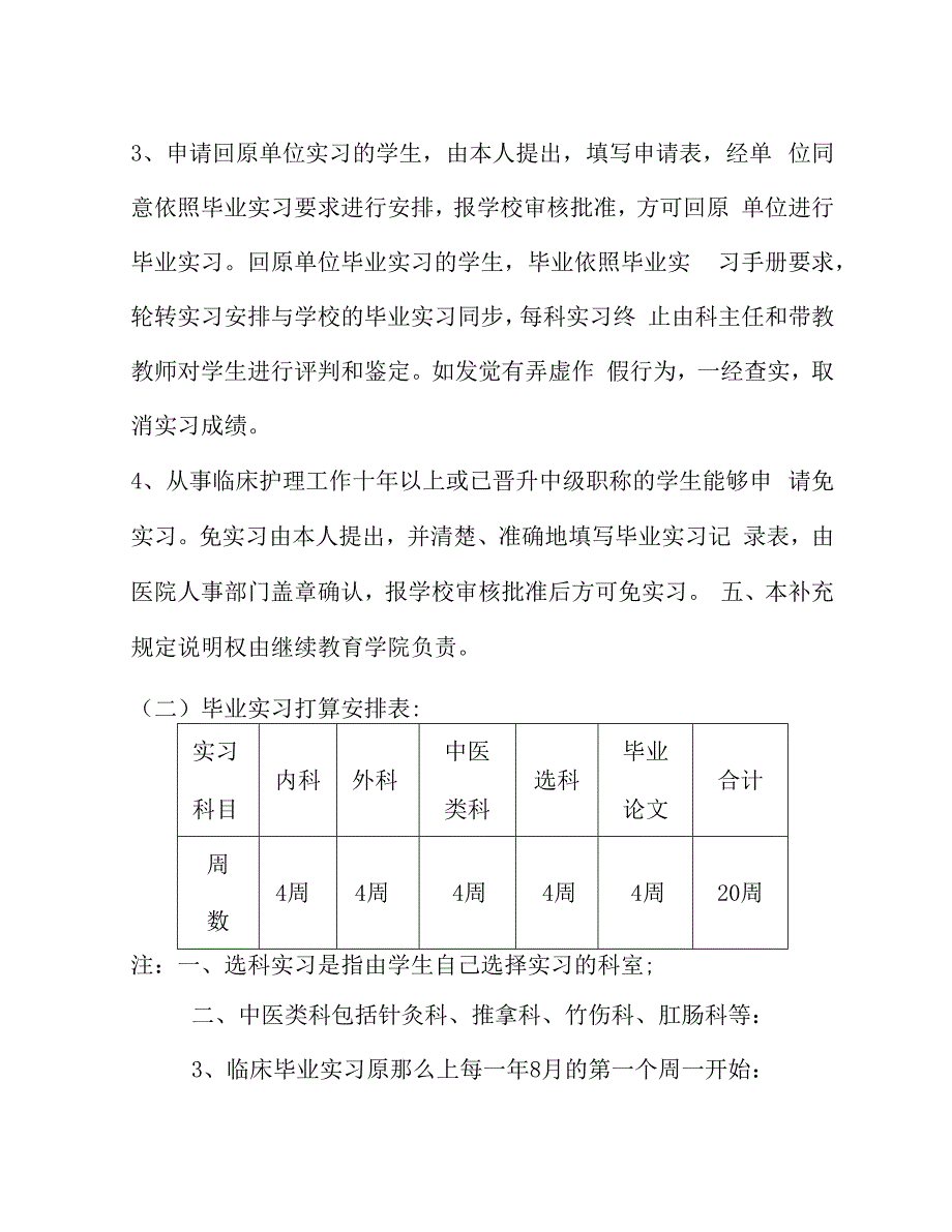 上海中医药大学继续教育学院毕业实习手册_第4页