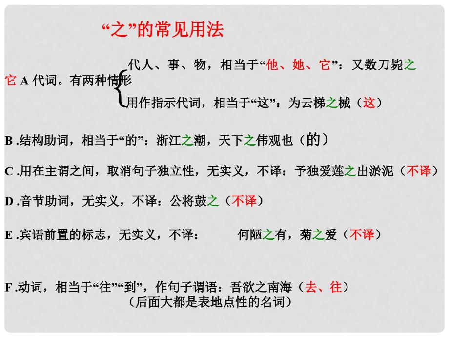 高考语文 常用文言虚词总复习课件_第2页