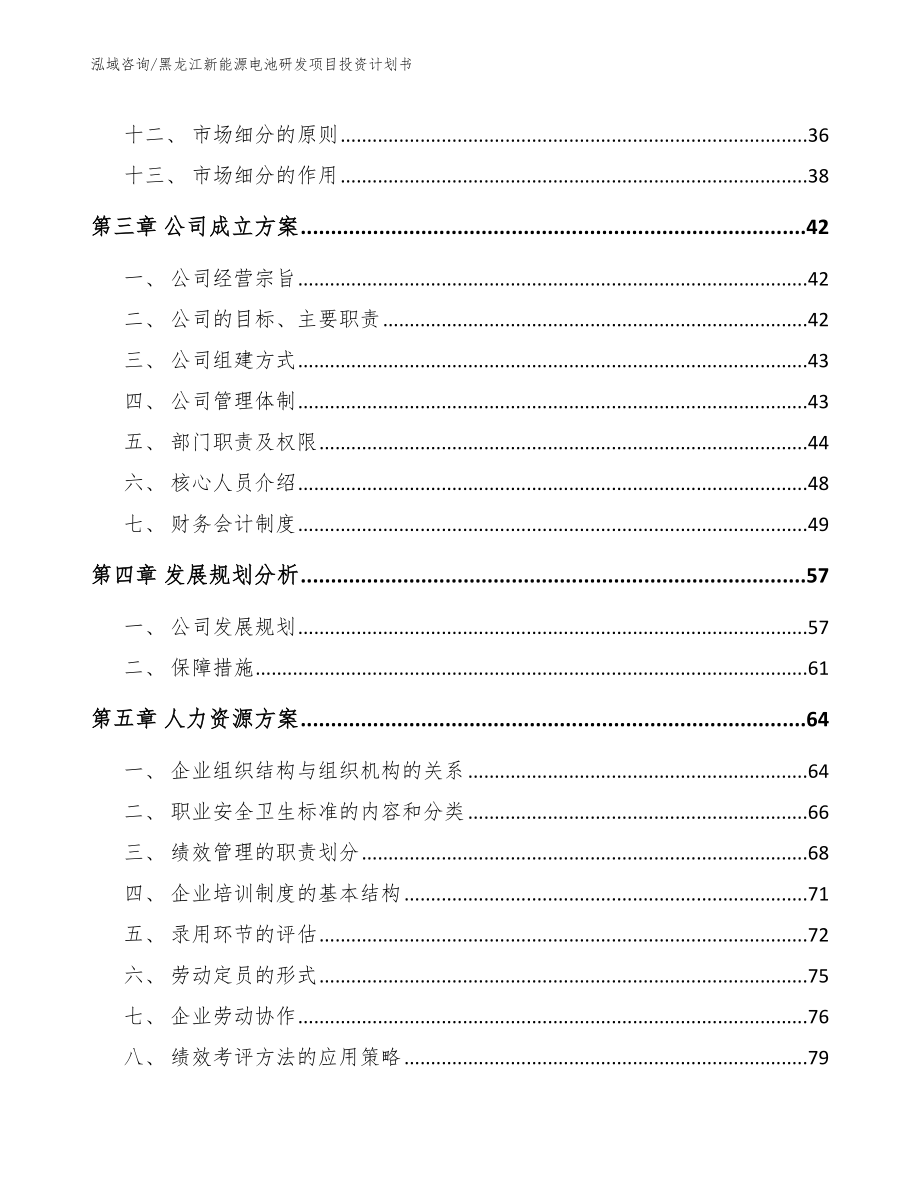 黑龙江新能源电池研发项目投资计划书_模板范文_第2页