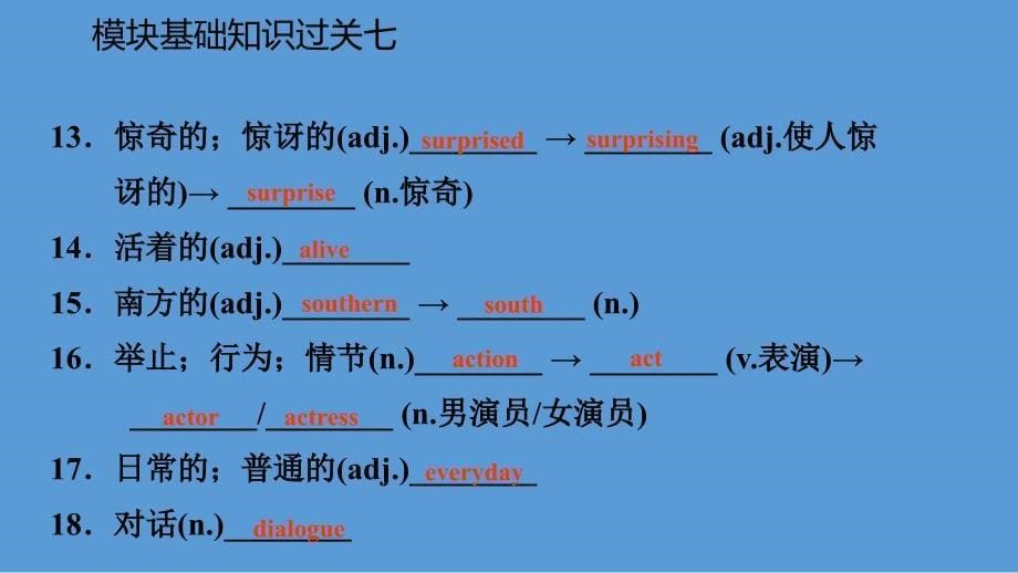 广西九年级英语上册Module7Greatbooks基础知识过关七课件新版外研版_第5页