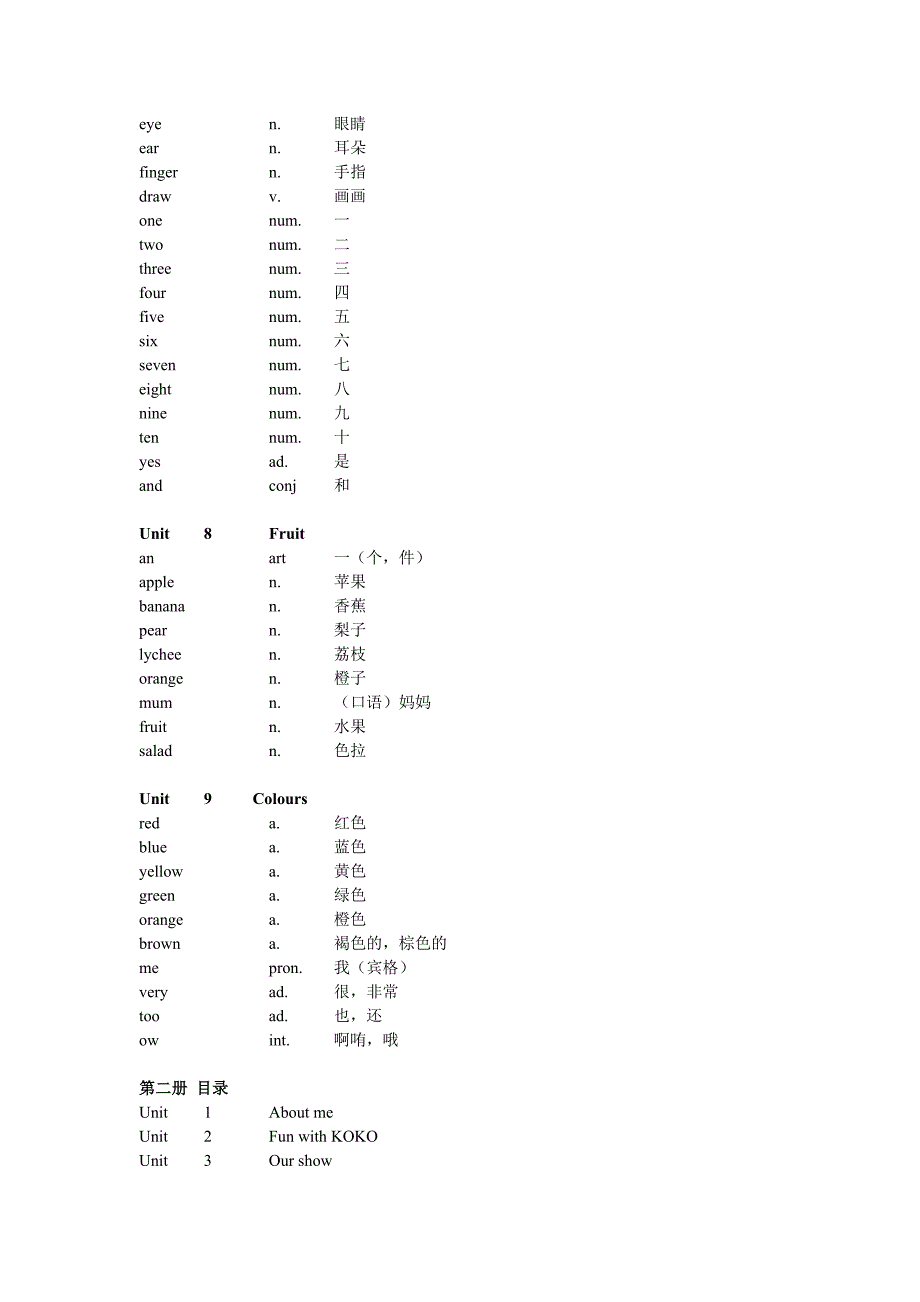 定稿深圳朗文小学英语单词表PrimaryEnglishForChina1到12册_第3页