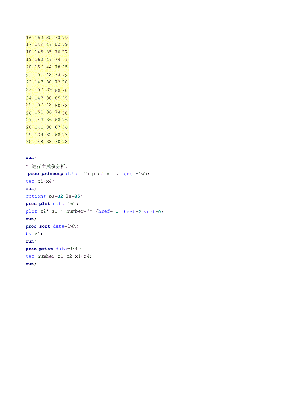 实验五 主成份分析与因子分析_第2页