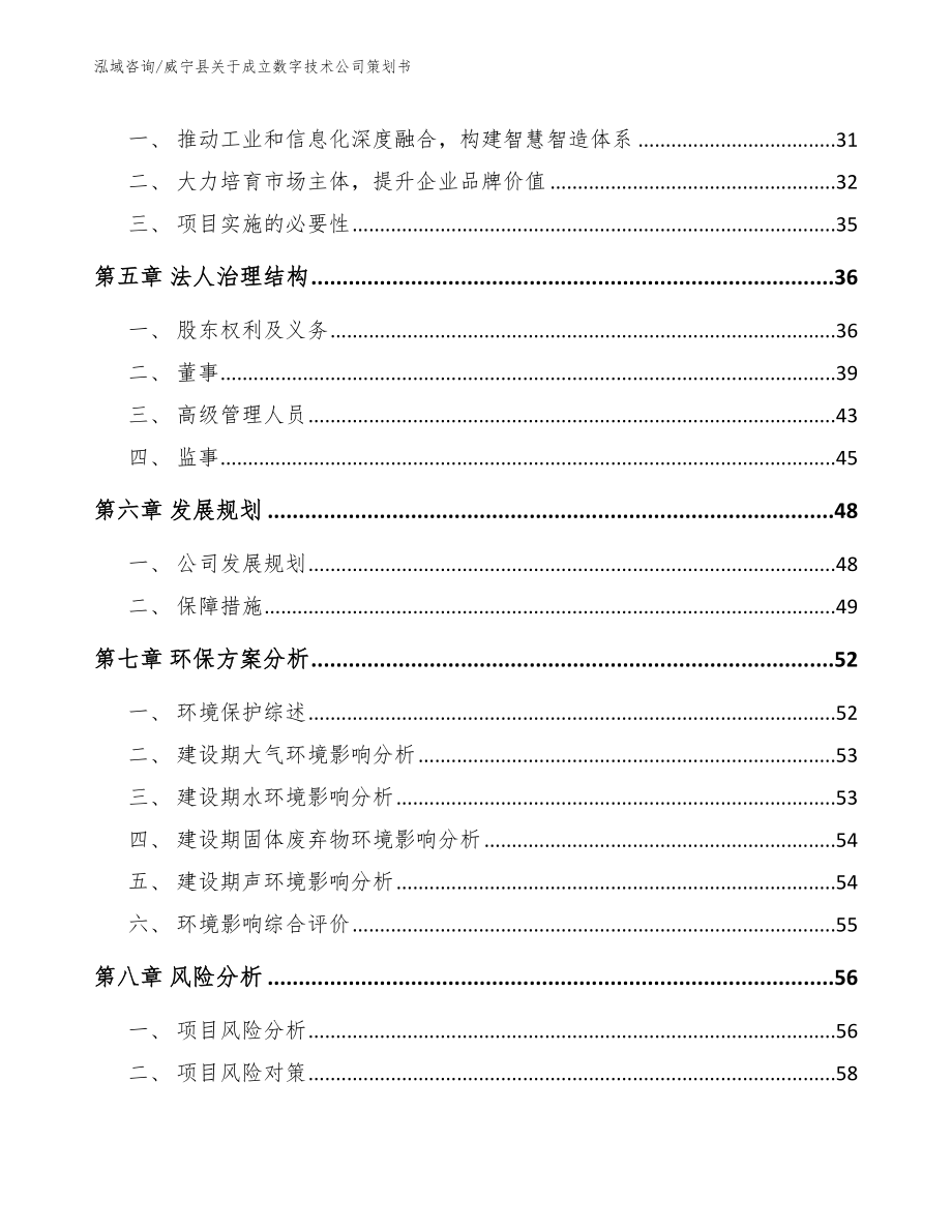 威宁县关于成立数字技术公司策划书【参考范文】_第4页