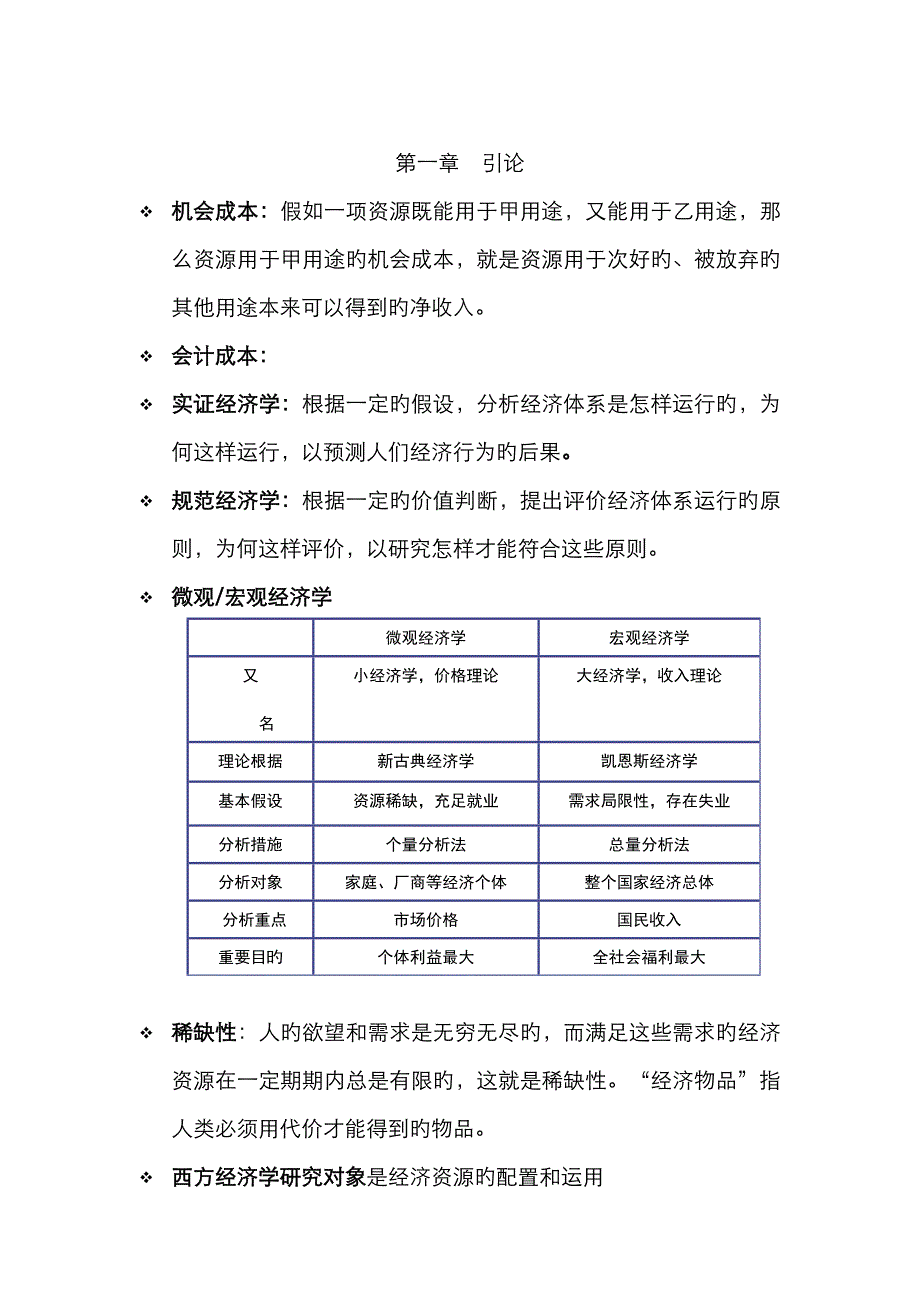 2023年西方经济学第六版高鸿业编知识点整理殷群版_第1页