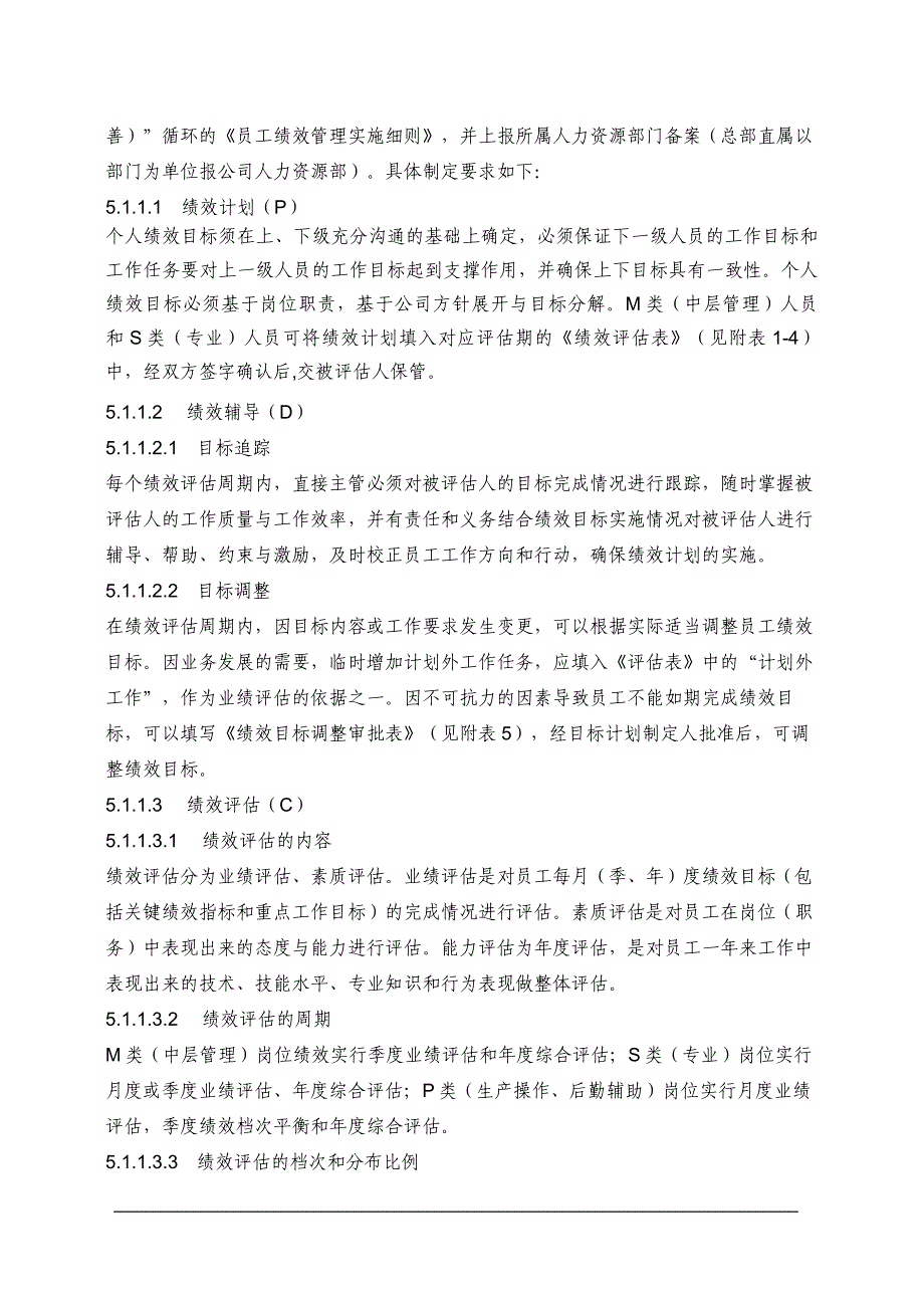 某大型股份企业员工绩效管理办法及程序_第2页