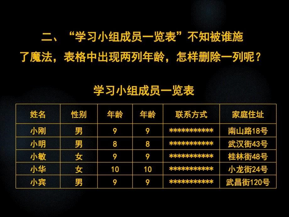 四年级下册信息技术课件3.为表格添色彩大连理工版共10张PPT_第5页