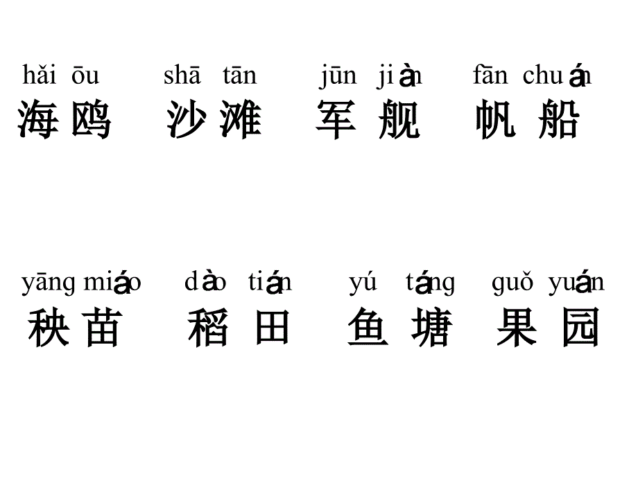 人教版一年级语文下册识字六_第3页