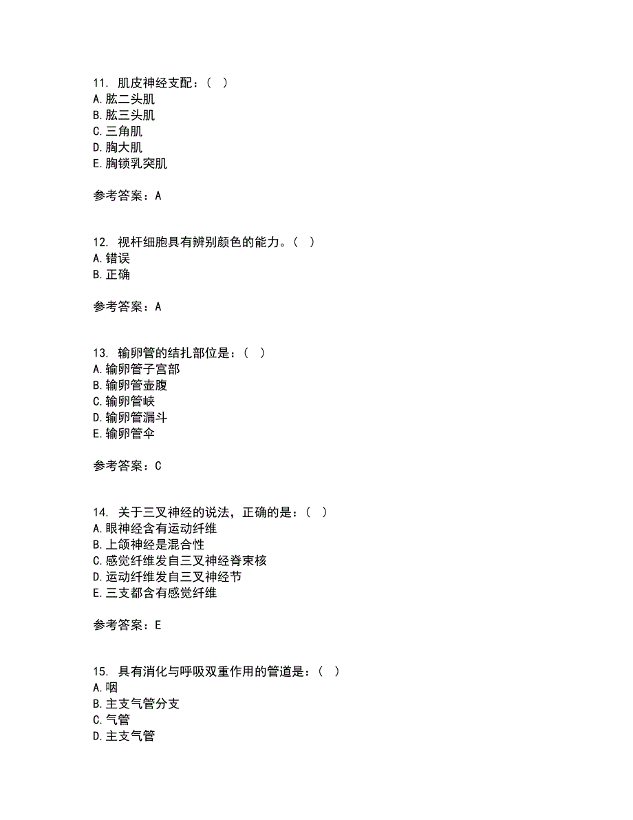 天津大学21春《人体解剖生理学》离线作业一辅导答案99_第3页