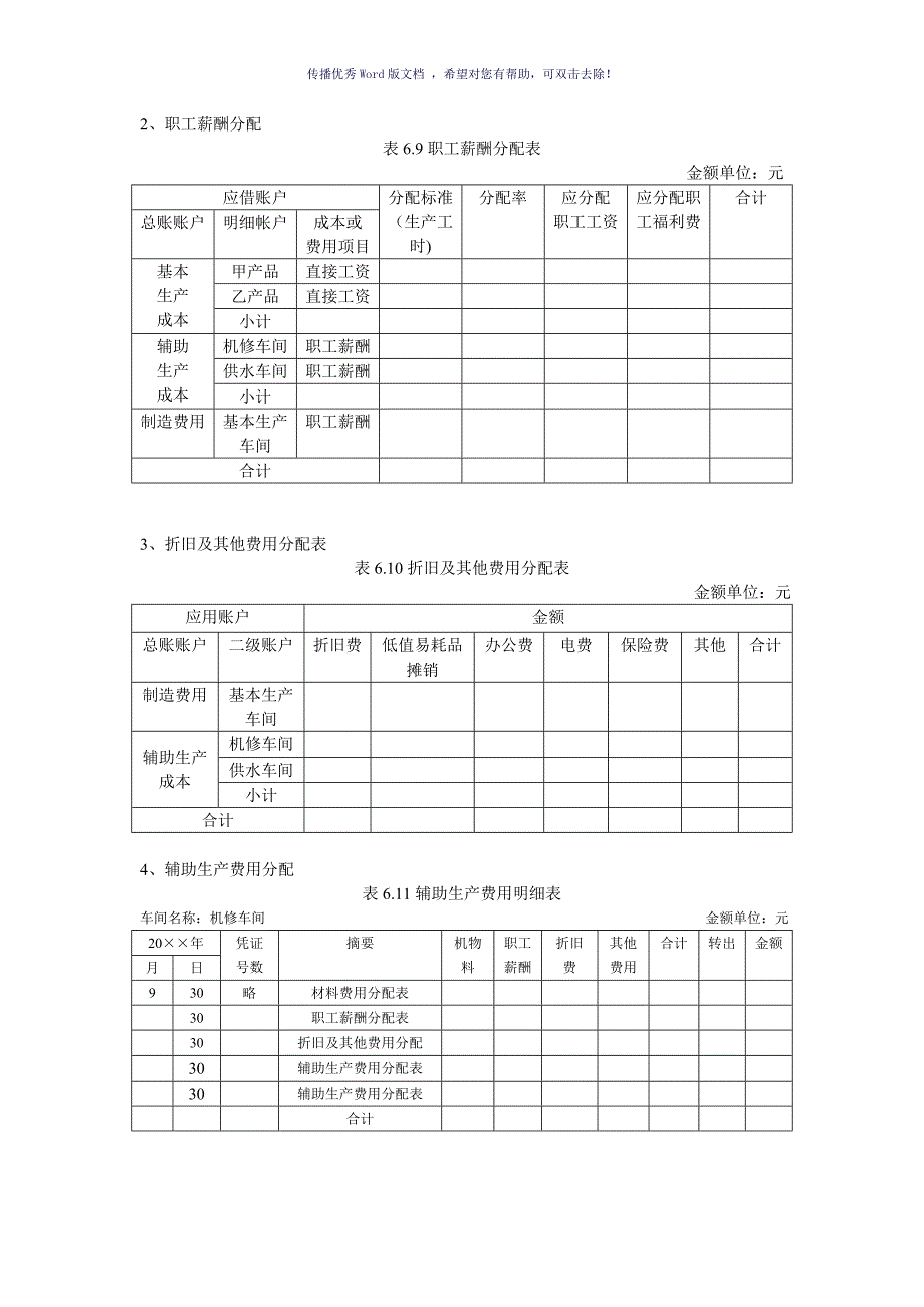 成本会计品种法例题Word版_第4页