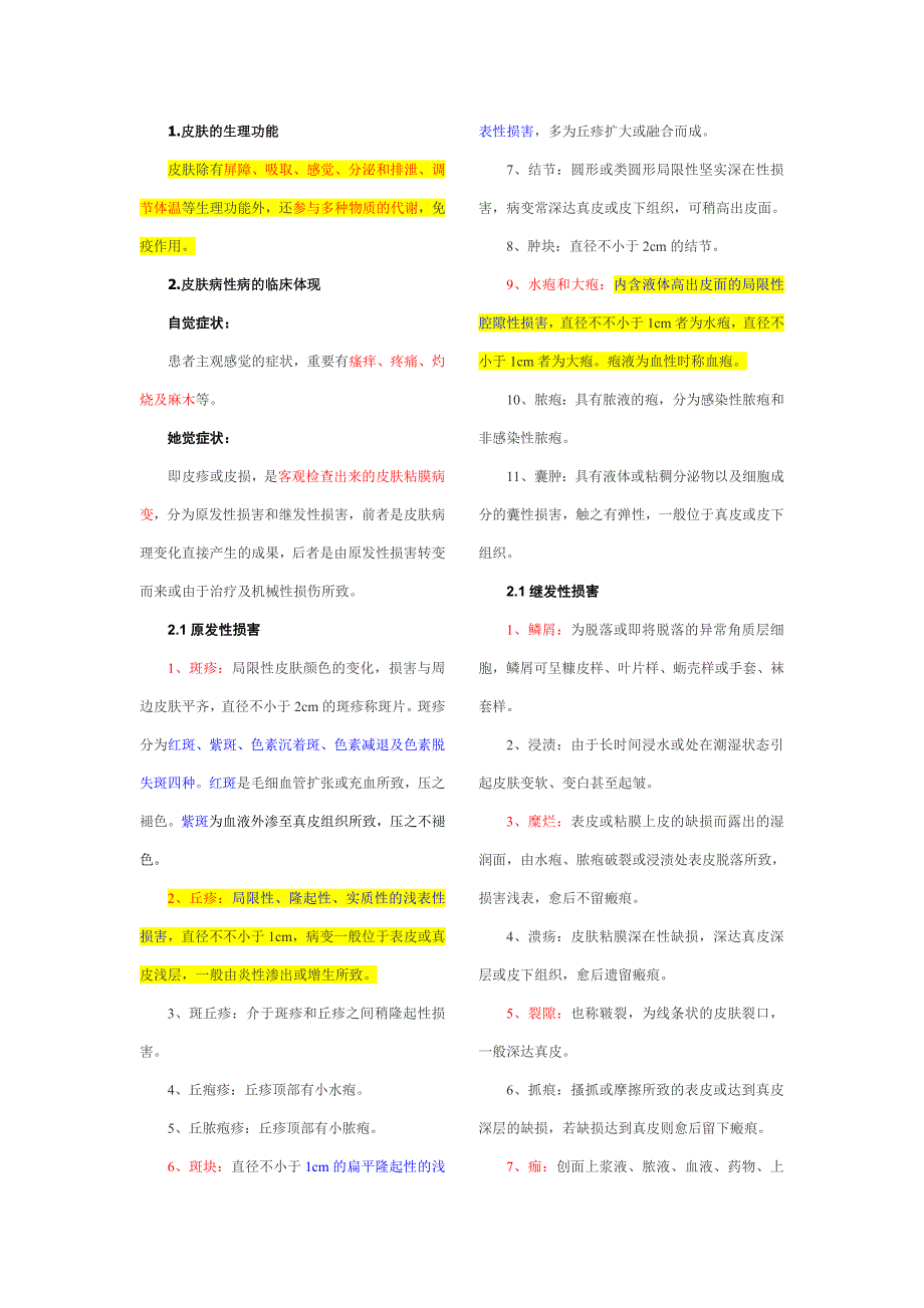 皮肤性病学相关资料_第1页