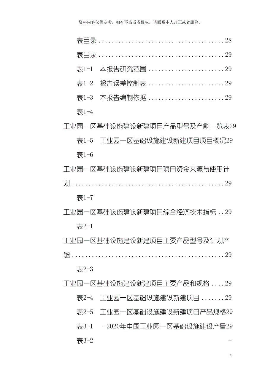 工业园一区基础设施建设项目可行性研究报告模板_第4页