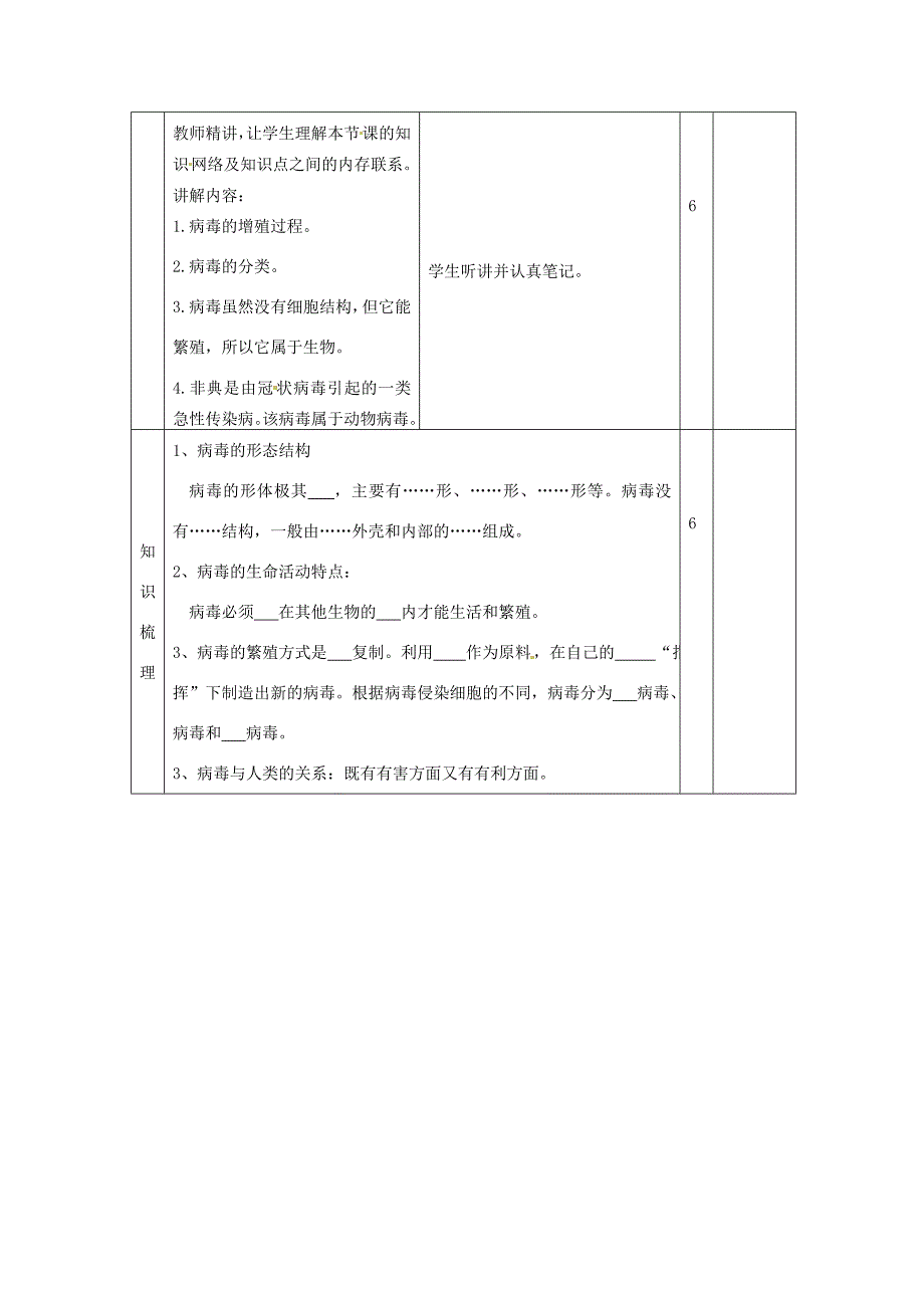 中学七年级生物病毒教案新人教版教案_第3页