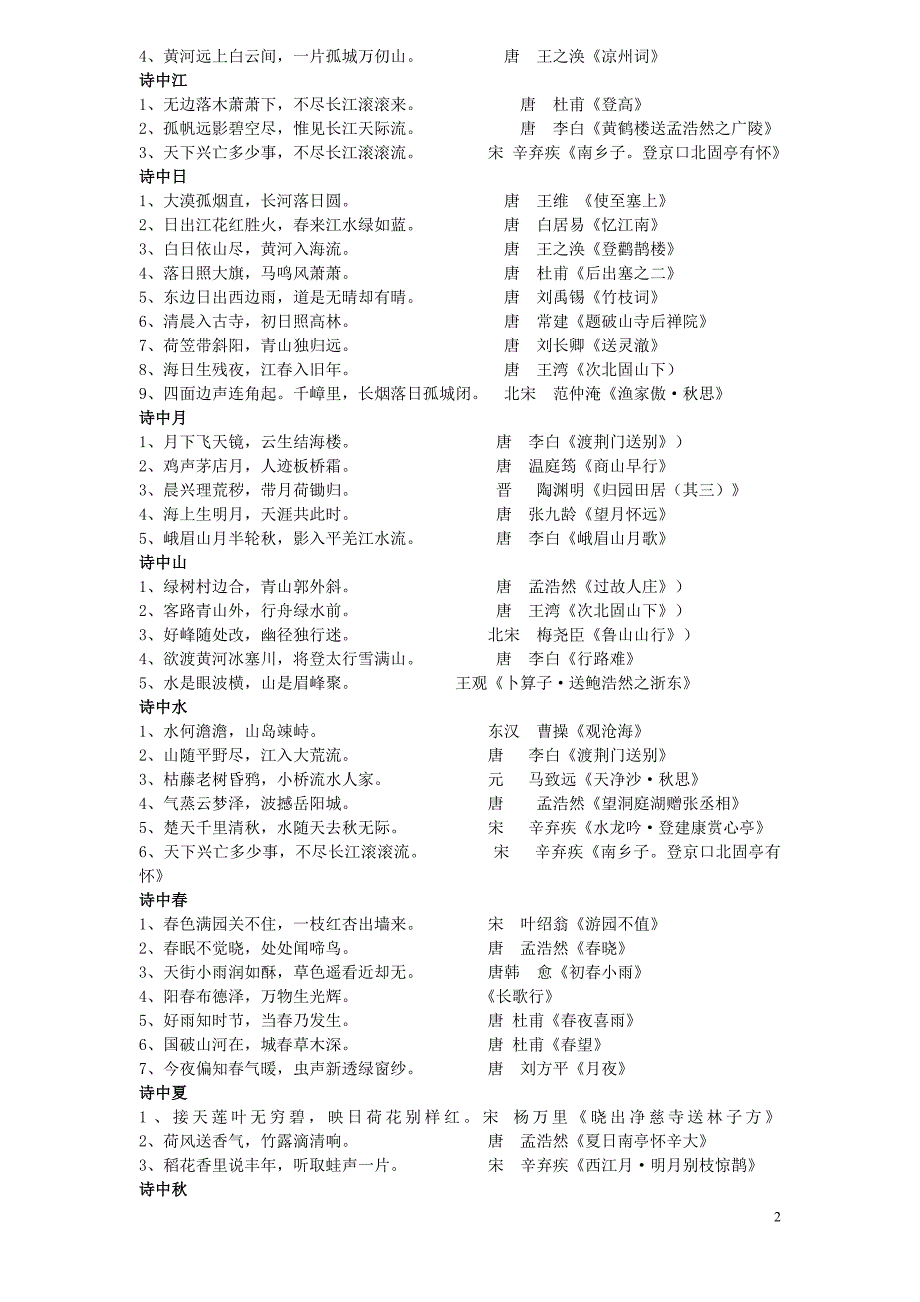 2015年中考必备古诗词名句分类荟萃5-21 .doc_第2页