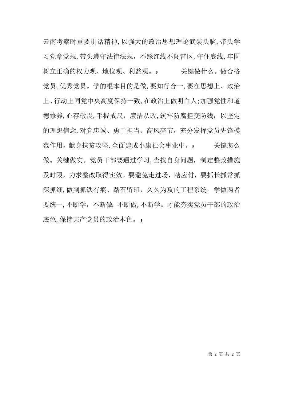 两学一做心得体会抓好更要抓实_第2页