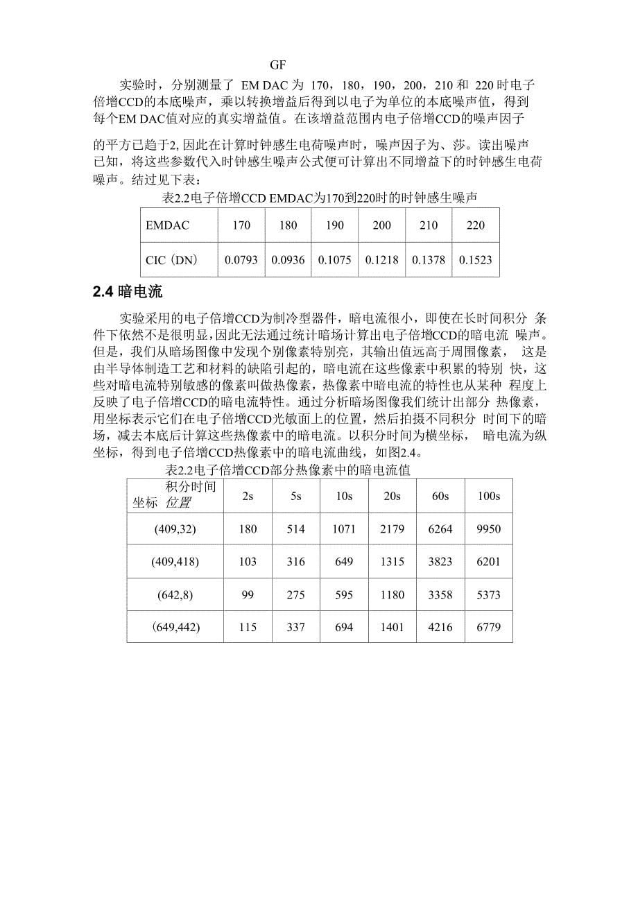 电子倍增CCD的性能参数测试方法_第5页