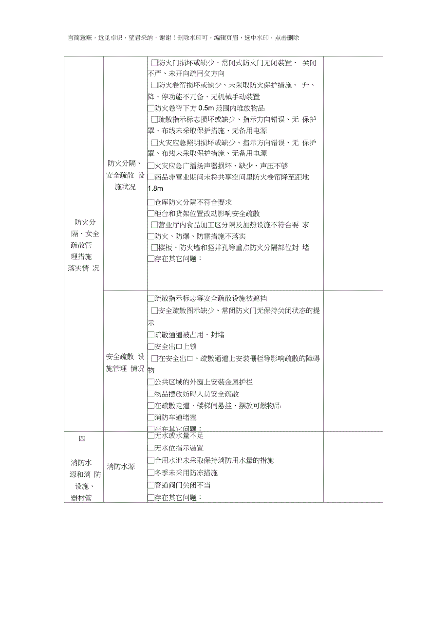 消防安全检查记录表_第2页