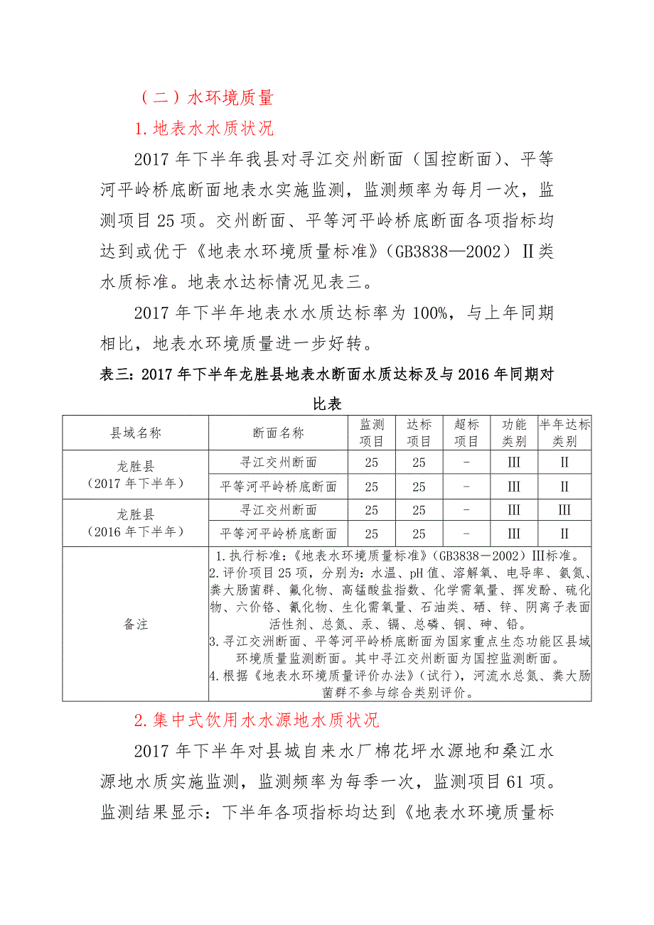 龙胜各族自治2017年下半年环境质量_第4页