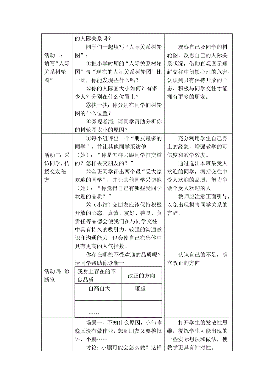 品德道德与法治八上第三课第一框《同学-朋友》教案公开课教案教学设计课件测试卷练习卷课时同步训练练习公.doc_第2页