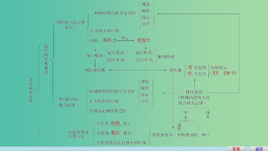 高中生物 第三章 遗传和染色体章末整合提升课件 苏教版必修2.ppt_第4页