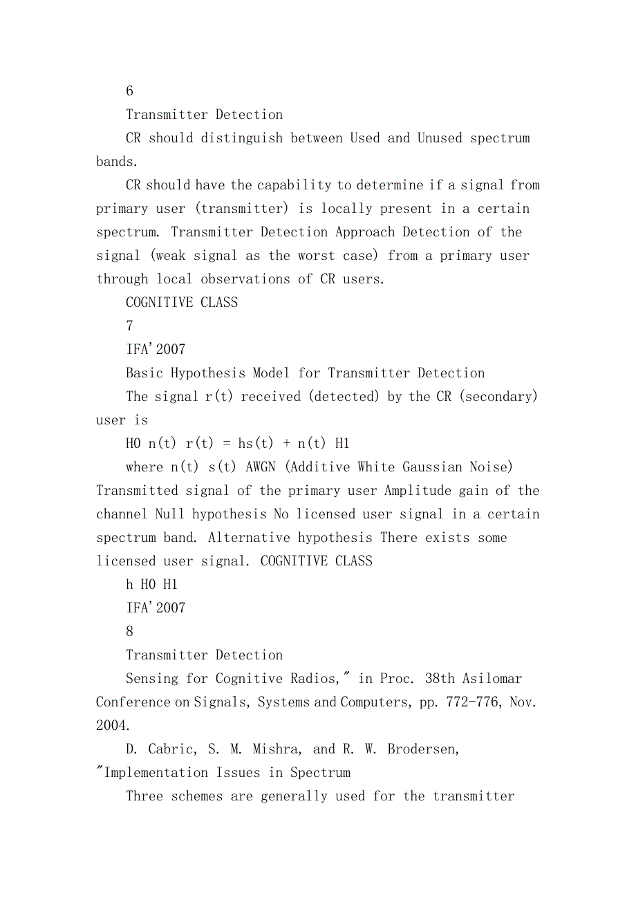 有关认知无线电频谱感知算法的入门教程,简单易懂,配合其中提到的....doc_第3页