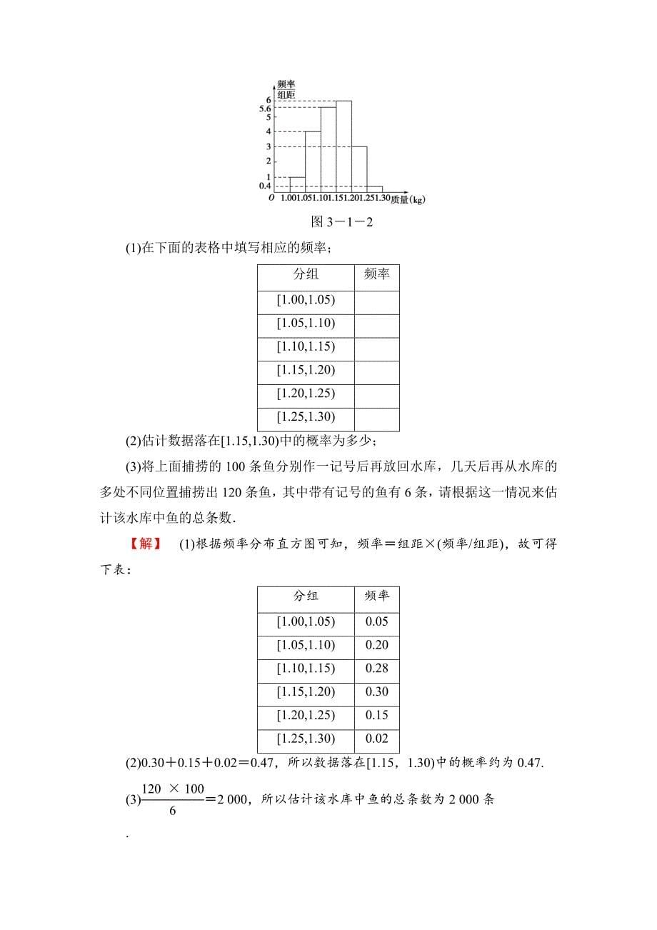 最新人教B版数学必修三：第三章概率课时作业15及答案_第5页