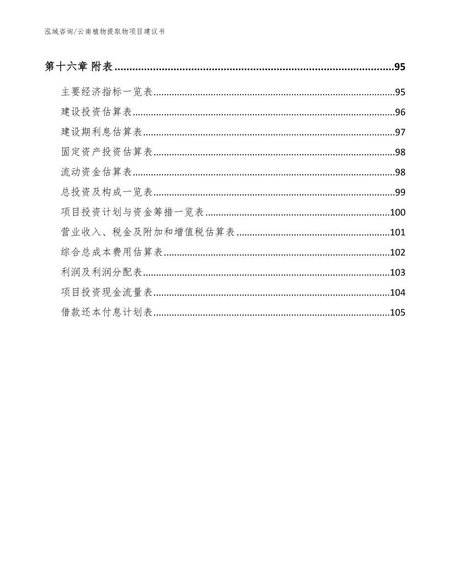 云南植物提取物项目建议书（参考模板）_第5页