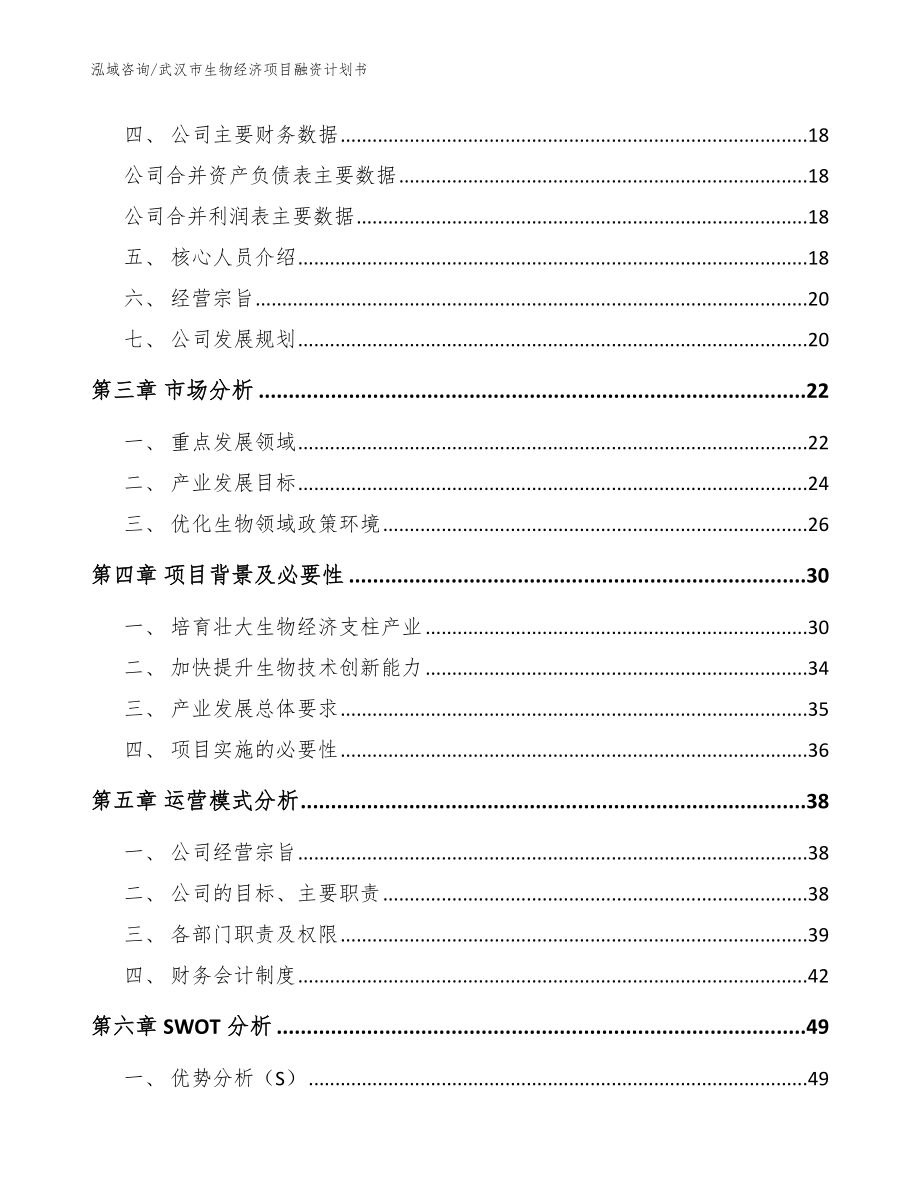 武汉市生物经济项目融资计划书_第4页