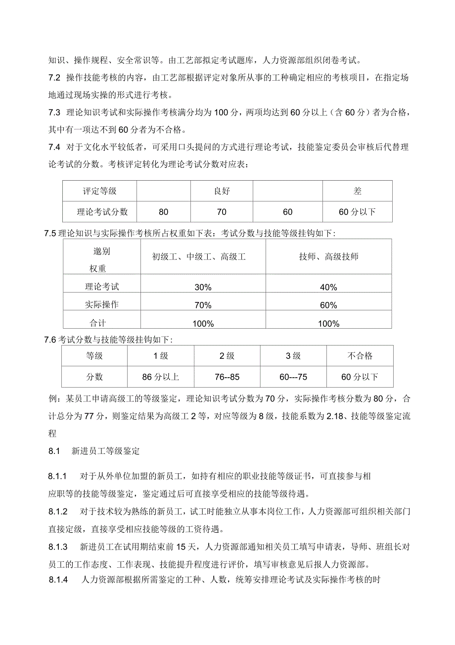 生产一线员工技术等级评定办法_第3页