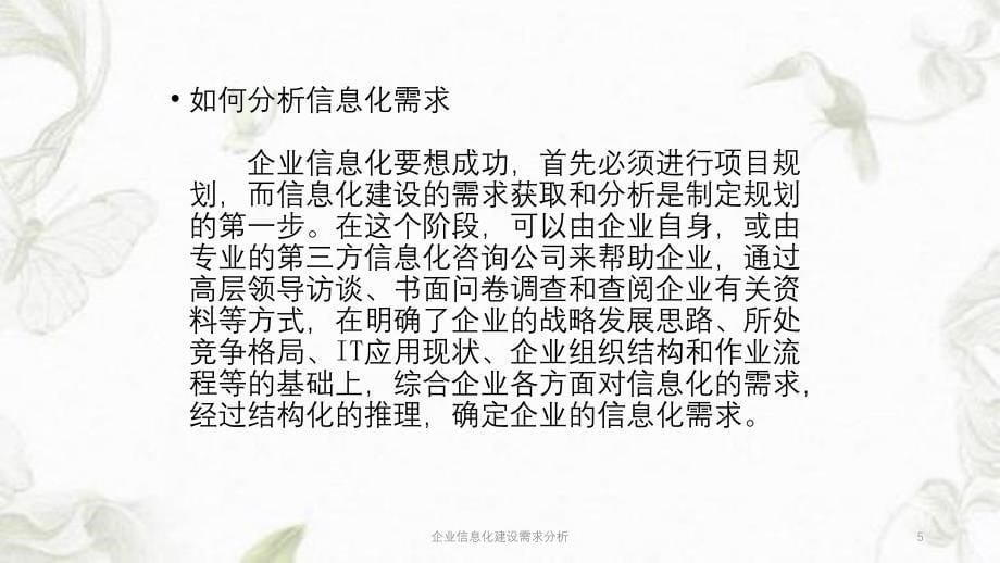 企业信息化建设需求分析ppt课件_第5页