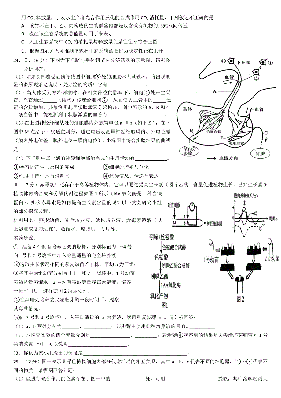 高三理综生物限时训练_第2页