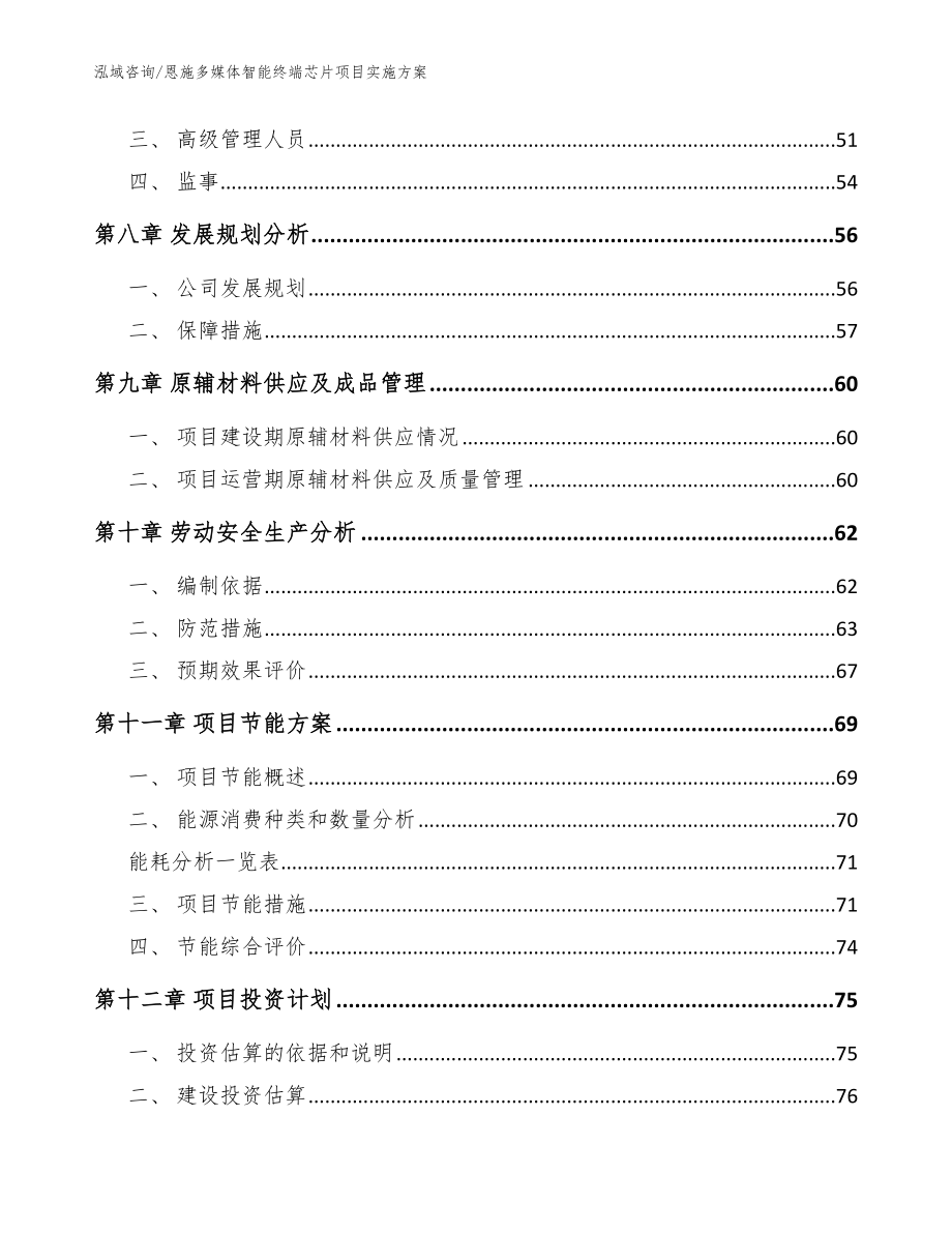 恩施多媒体智能终端芯片项目实施方案（范文模板）_第3页