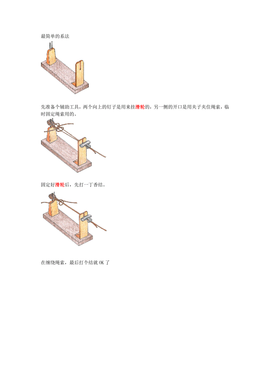 古帆船滑轮最简单的系法.docx_第1页