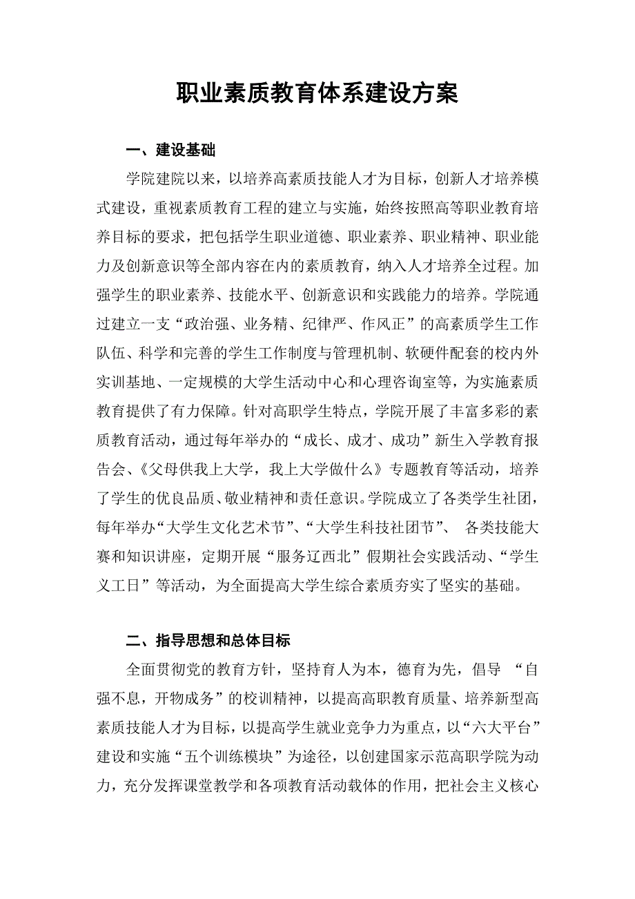 职业素质教育体系建设方案介绍_第2页